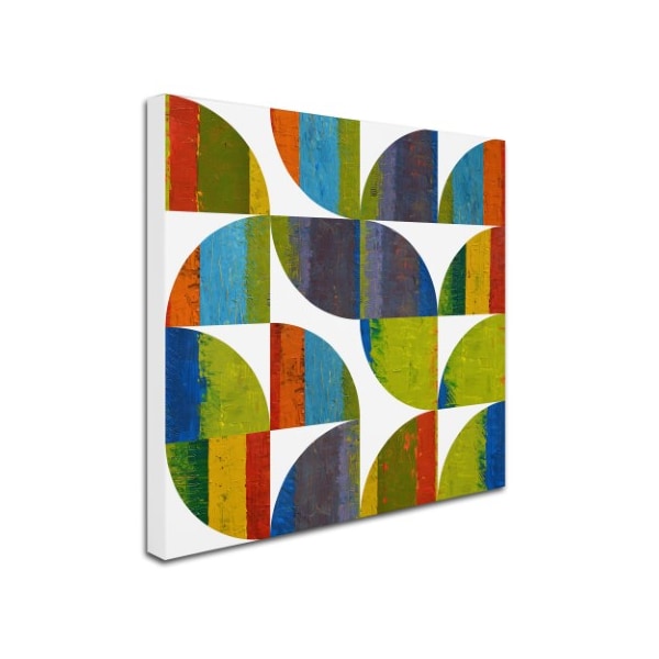 Michelle Calkins 'Quarter Rounds 1.0' Canvas Art,14x14